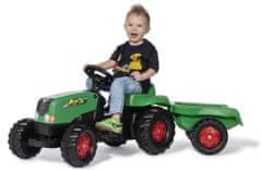 traktor na pedale Rolly Kid s prikolocom - zelenoj