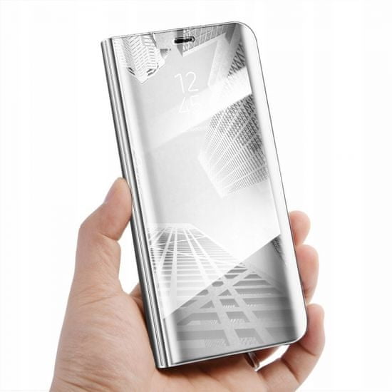 Clear View maska za Samsung Galaxy S10 Plus G975, srebrna