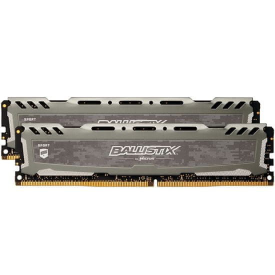 Crucial memorija (RAM) Crucial BX Sport LT DDR4 16GB Kit (2x 8) PC4-25600 3200MT/s (BLS2K8G4D32AESBK)