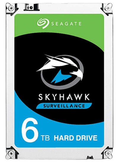 Seagate tvrdi disk SkyHawk 6 TB, SATA III, 8,89 cm (3,5"), 256 MB, 7200