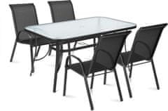 Fieldmann komplet vrtnog namještaja sa suncobranom Ella 4, bež