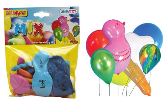 Unikatoy baloni mix 15 komada (22370)
