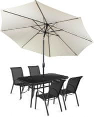 Fieldmann komplet vrtnog namještaja sa suncobranom Mona 4, bež