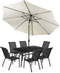 Fieldmann komplet vrtnog namještaja sa suncobranom Mona 6, bež