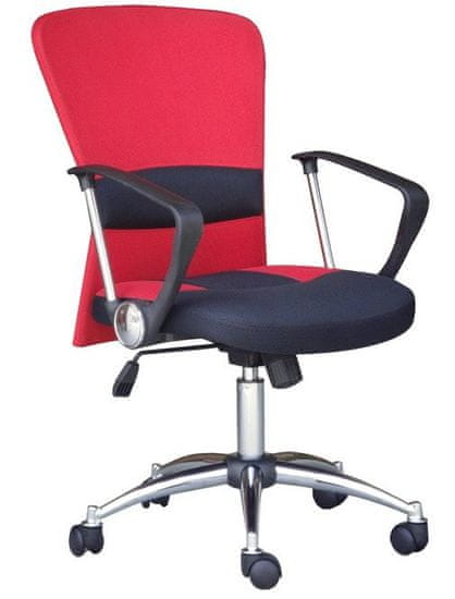 Hyle uredska stolica K-9005, crveno/crna