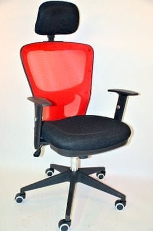Hyle Uredska stolica Box, crno/crvena