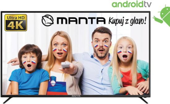 Manta 4K-UHD LED TV prijemnik 70LUA59M, Android, Smart, HDR, WiFi