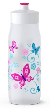 Tefal bidon SQUEEZE K3201512, bijeli s leptirićima, 0,6 L