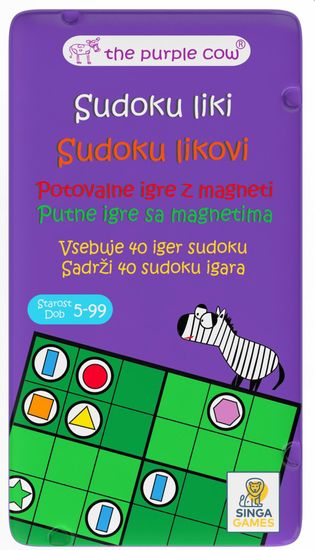 The Purple Cow društvena igra sudoku sa šarenim likovima