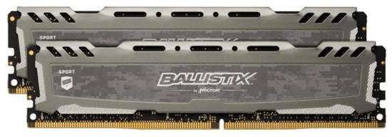 Crucial radna memorija(RAM) Ballistix Sport LT 16GB (2x8GB), DDR4, 3000MT/s, DIMM, CL15 (BLS2K8G4D30AESBK)