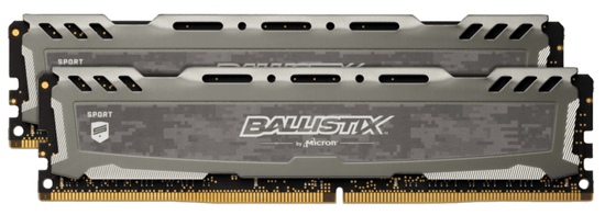 Crucial memorija (RAM) Ballistix Sport LT 32GB (2x16GB), DDR4, 3200MT/s, DIMM, CL16 (BLS2K16G4D32AESB)