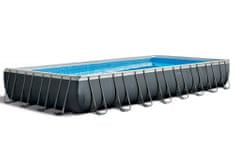 Intex 26374NP bazen Ultra Frame 975 × 488 × 132 cm, pješčana pumpa, ljestve