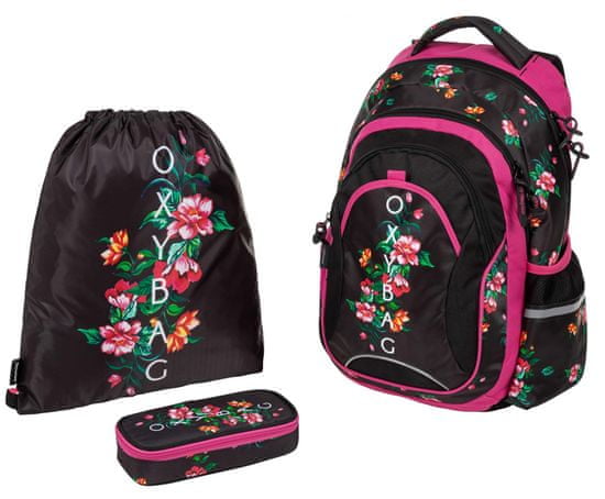 Oxybag školski ruksak s motivom ruža OXY Fashion Romantic Nature