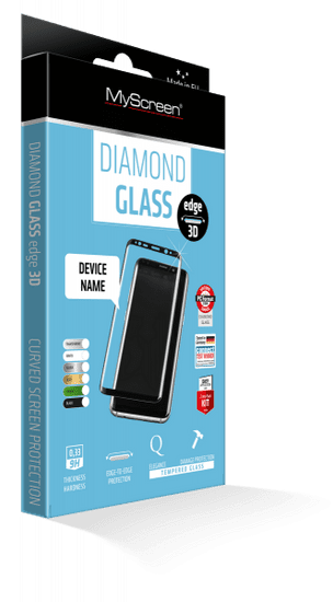 Screenprotector Diamond Glass Edge 3D zaštitno kaljeno staklo za Huawei P30 Pro, crno