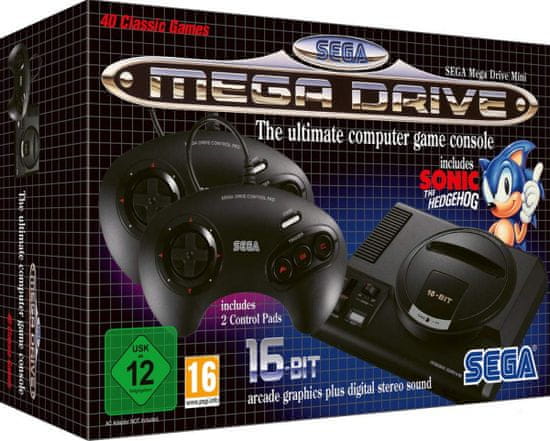 Sega konzola za igranje Mega Drive Mini - datum izlaska 04.10.2019.