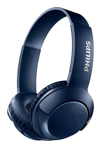Philips SHB3075 slušalke Bluetooth BASS+, plave