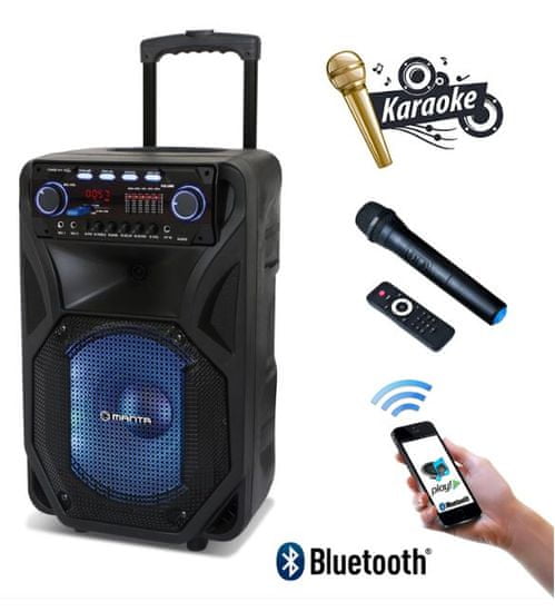 Manta Bluetooth prijenosni zvučni sustav za karaoke SPK5021 HERAKLES