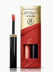 Max Factor Long-lasting lipstick with Lipfinity balsam, nijansa 125 – So Glamorous, 2.3 ml + 1.9 ml
