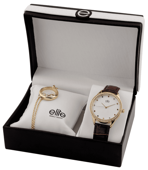Elite Models ženski komplet za sat i ogrlicu E55072-105