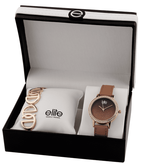 Elite Models komplet ženskog ručnog sata i narukvice E55182