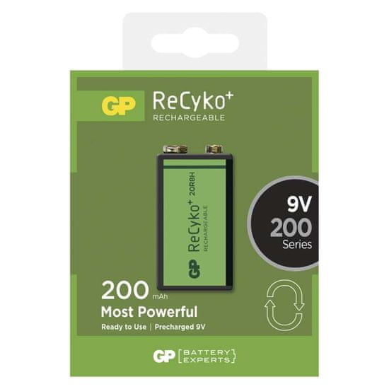 GP punjiva baterija GP ReCyko+ 200 Series, 200 mAh, 9 V, 1 komad