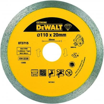 DeWalt rezna ploča DIA. 110/20 Extreme (DT3715)