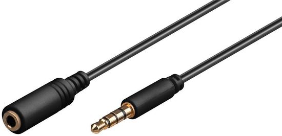 Goobay audio nastavak AUX; 4-pin 3,5 mm, 3 m