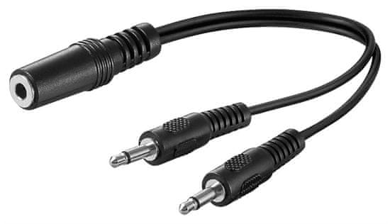 Goobay 3,5 mm audio adapter za Y kabel, 0,2 m