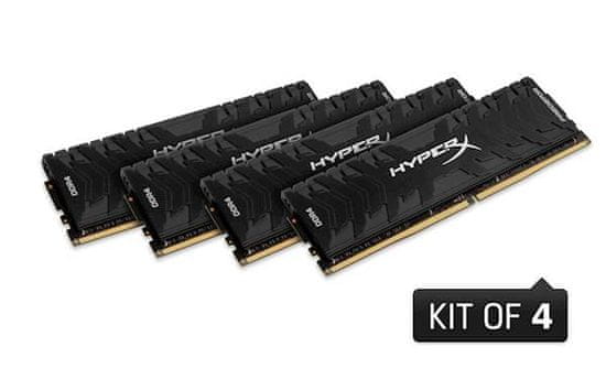 Kingston memorija (RAM) DDR4 32GB PC3600 HX PREDATOR, CL17, kit (4 x 8 GB), DIMM, XMP (HX436C17PB4K4/32)