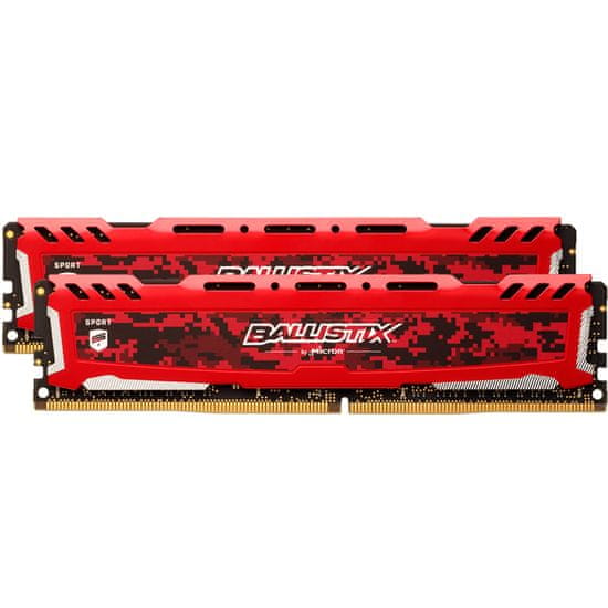 Crucial memorija (RAM) Crucial BX Sport LT DDR4 16GB Kit (2x 8), PC4-25600, 3200MT/s, CL16, SR x8 (BLS2K8G4D32AESEK)