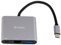 Yenkee USB C na HDMI, USB C,A, YTC 031