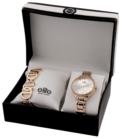 Elite Models komplet ženskog ručnog sata i narukvice E54874-804