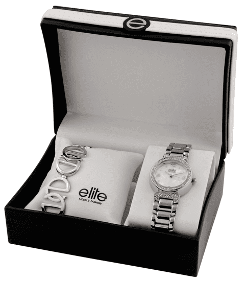 Elite Models komplet ženskog ručnog sata i narukvice E53684-201