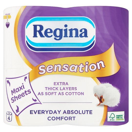 Regina toaletni papir Sensation 4/1 3-slojni 180 listova