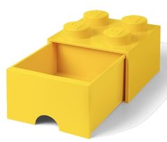 kutija za pohranu s četiri ladice, žuta