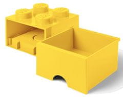 LEGO kutija za pohranu s četiri ladice, žuta