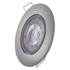 EMOS LED Exclusive stropna svjetiljka, srebrna, topla bijela (8 W)