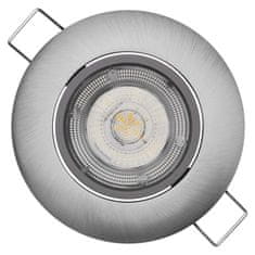 EMOS LED Exclusive stropna svjetiljka, srebrna, topla bijela (8 W)