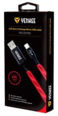 Yenkee LED Micro USB kabel YENKEE, YCU 231 RD