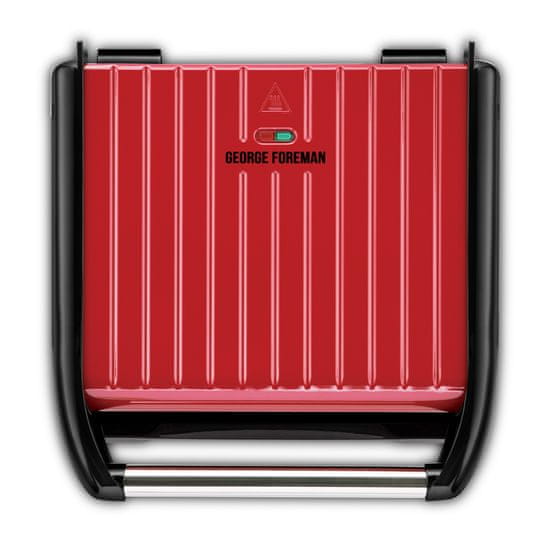 George Foreman 25050-56 Steel Entertaining Grill Red, električni roštilj