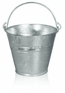 Kanta pocinčana, 15L, s ručkom