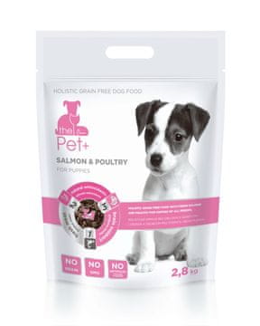 thePet+ 3u1 dog SALMON & POULTRY Puppies briketi za štence svih pasmina, 2,8 kg