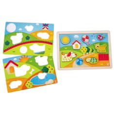 Hape Puzzle zemlja sunca 3 u 1