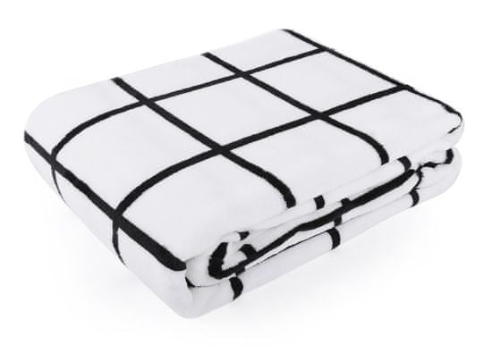 My Best Home Geometrical deka od mikrovlakna, 150 x 200 cm, bijelo-crna