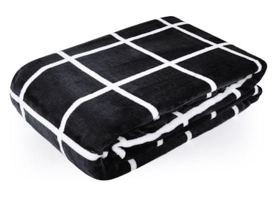 My Best Home Geometrical deka od mikrovlakna, 150 x 200 cm, crno bijela