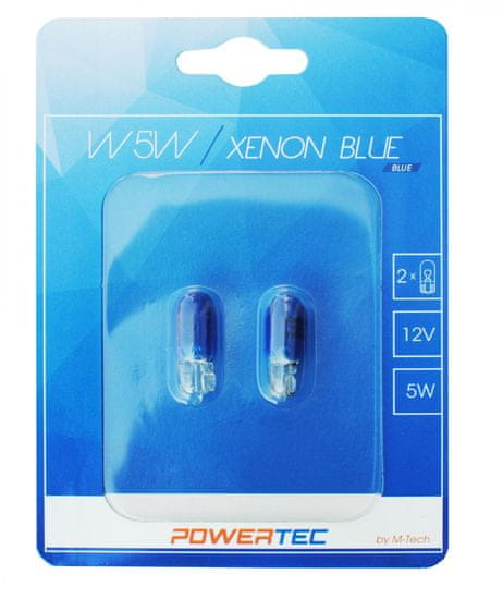 POWERTEC žarulja Xenon Blue W5W 12V 5W W2,1x9,5D