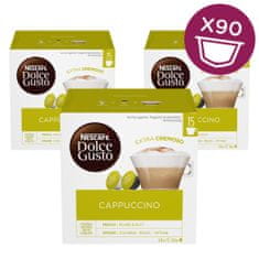 NESCAFÉ Dolce Gusto Cappuccino kapsule za kavu XXL (30 kapsula / 15 pića), trostruko pakiranje