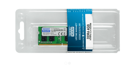 GoodRam RAM za prijenosno računalo SODIMM, DDR4, 4GB, 2133MHZ (500109)