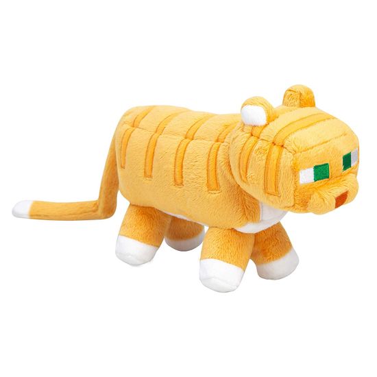 J!nx Minecraft Adventure Tabby cat, plišana igračka, narančasta
