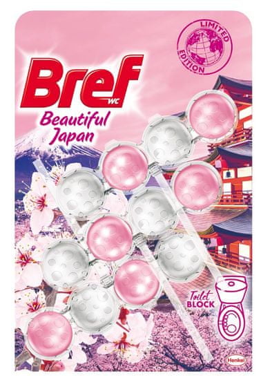 Bref Beautiful Japan osvježivač WC školjke, 3x 50 g
